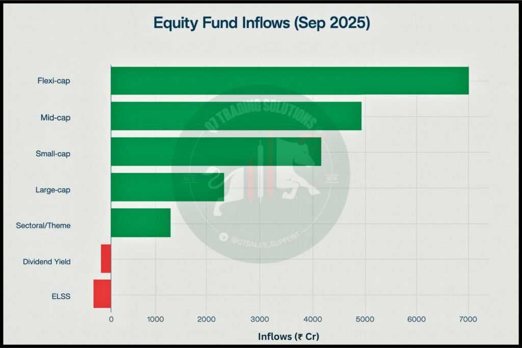 Equity Fund Category-wise Inflows 2025